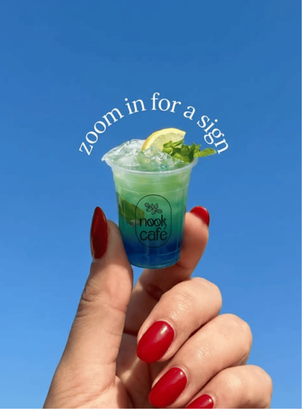 Nook Cafe drink campaign